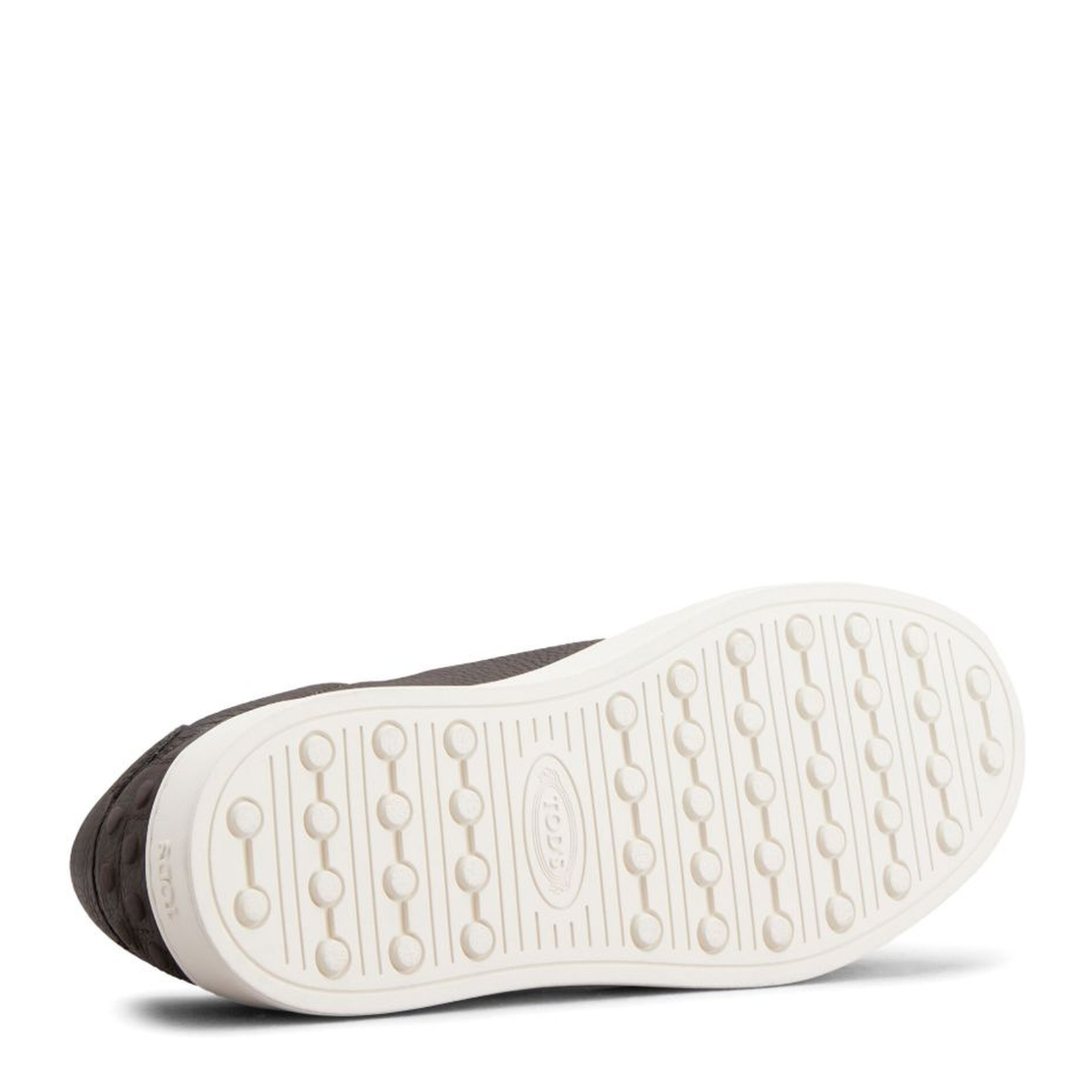 Brown Calf Leather Grained Texture Lace-Up Shoes