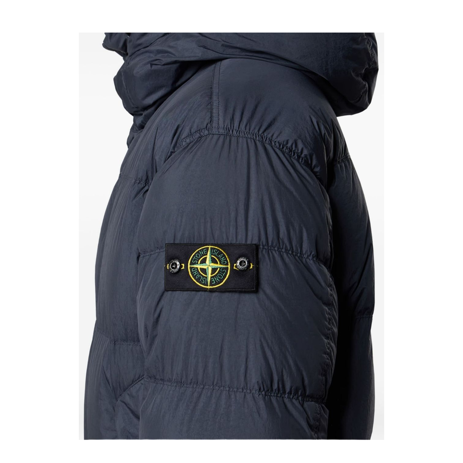 Blue Jacket With Drawstring Hood