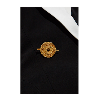 Dress with Decorative Buttons