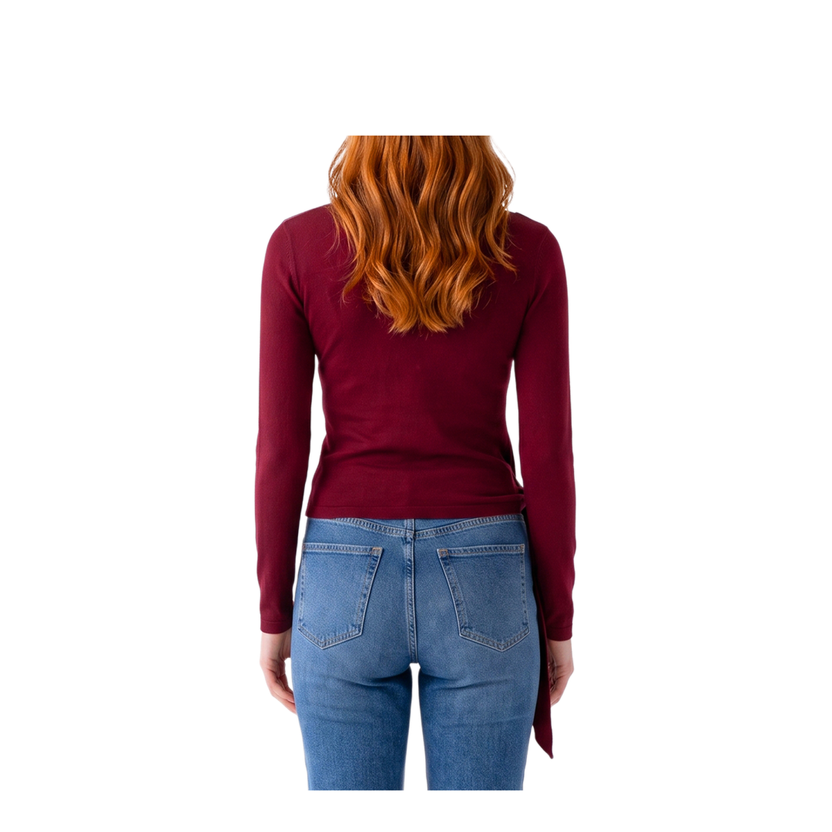 MAYFEYR - Federica Tosi - Ruby Red Cut Off Top With Sash - 3200535051
