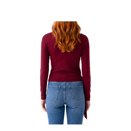 MAYFEYR - Federica Tosi - Ruby Red Cut Off Top With Sash - 3200535051