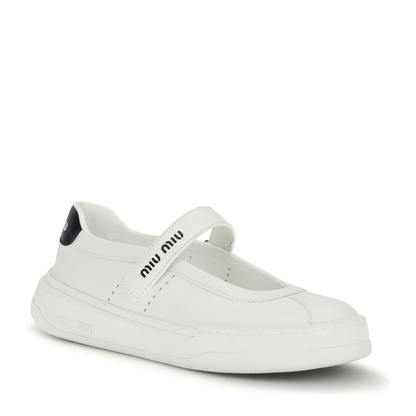 MAYFEYR - Miu Miu - Leather Ballerinas Sneakers - 5F371EF0053L7N