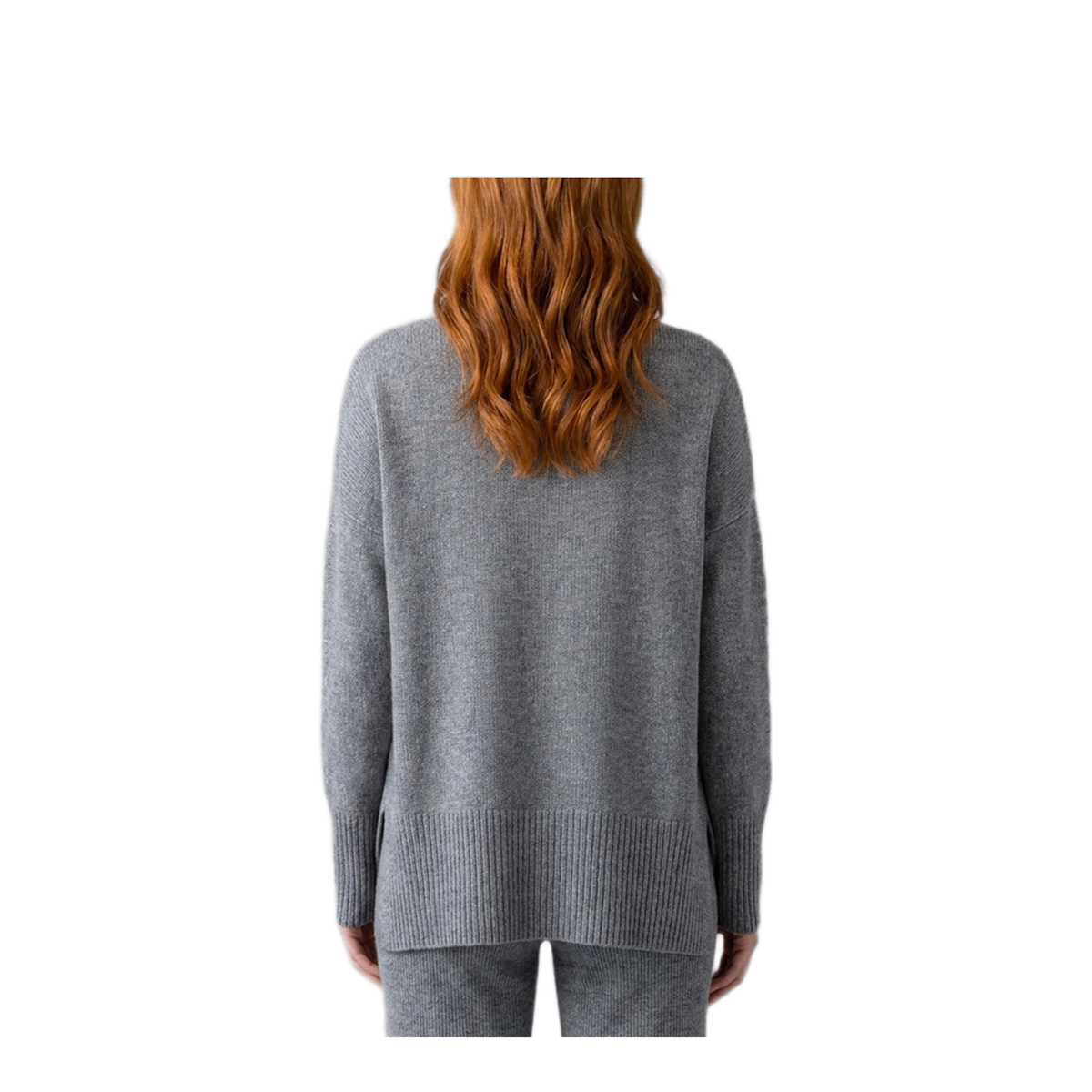 MAYFEYR - Lisa Yang - Dove Grey Turtleneck Sweater - 202113DO