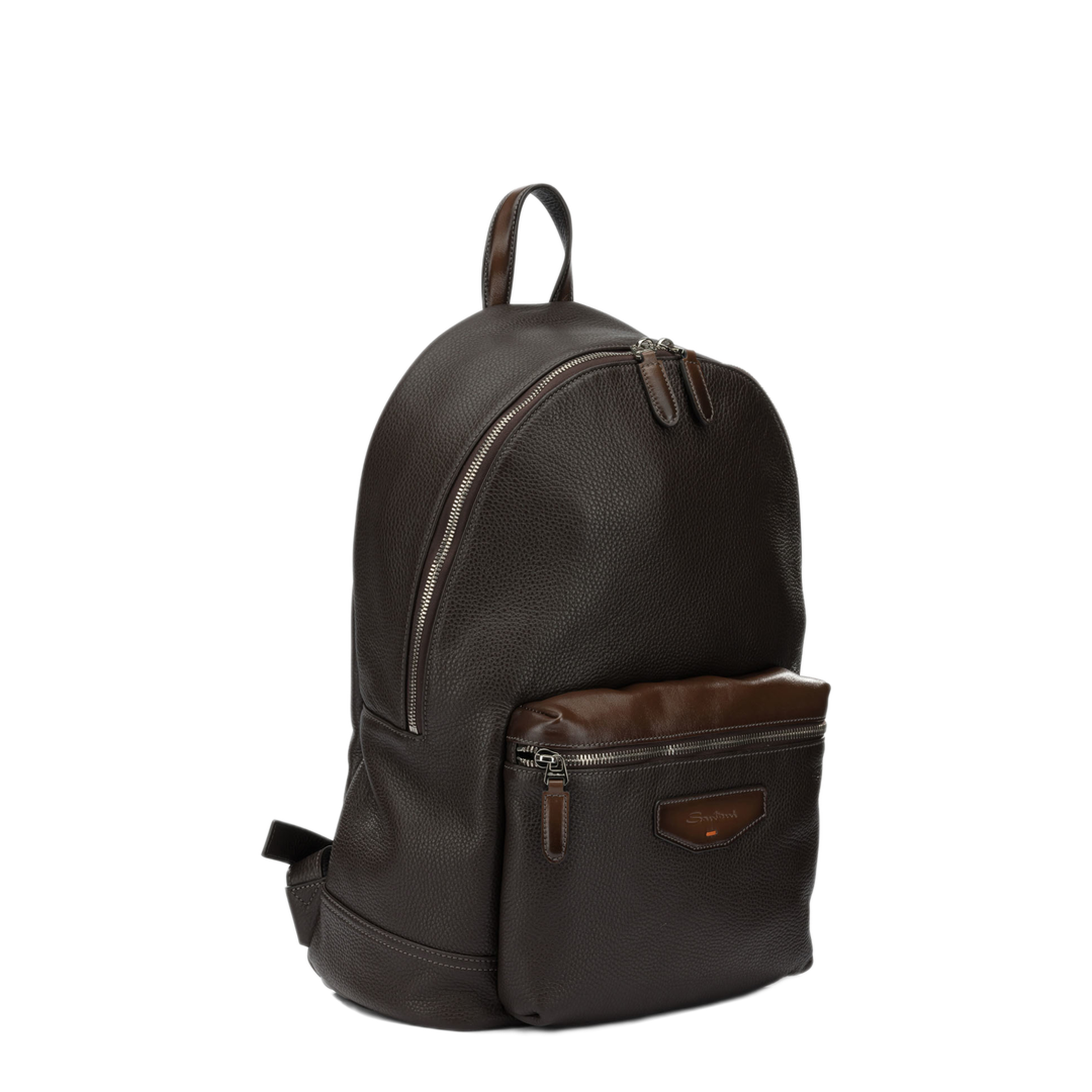 MAYFEYR - Santoni - Casual Leather Backpack - UIBBA3131TRAPMNT50T50