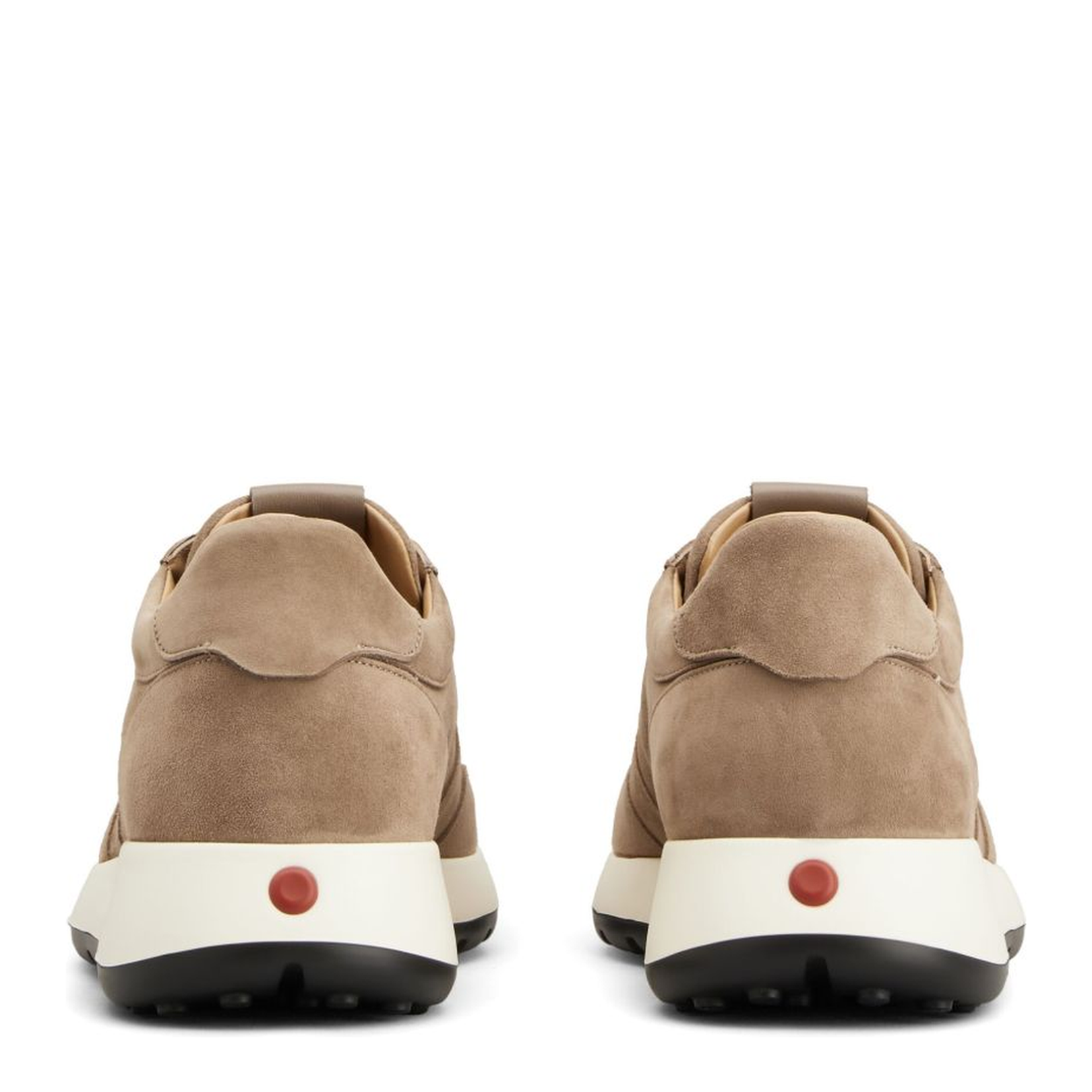 Beige Front Lace-Up Fastening Shoes