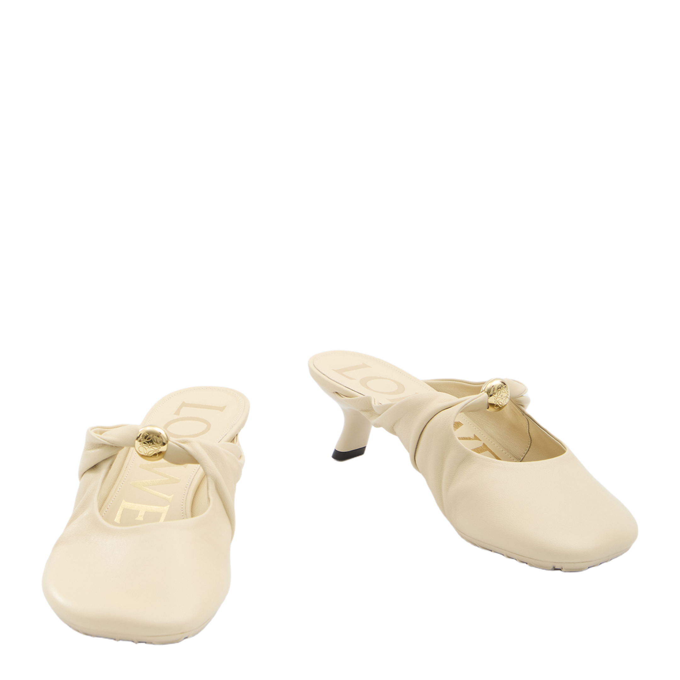 Pebble Mules in Nappa Leather