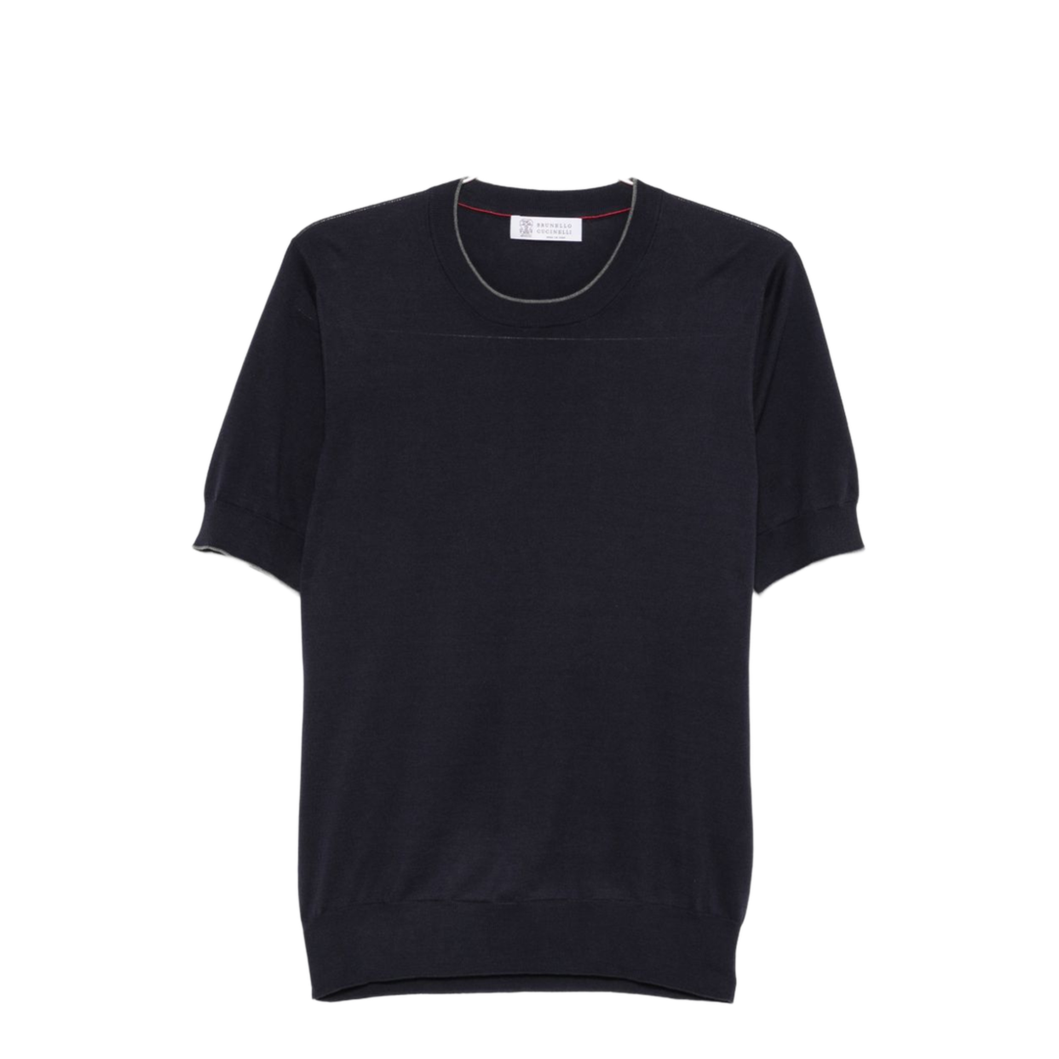 Knitted T-Shirt Blue
