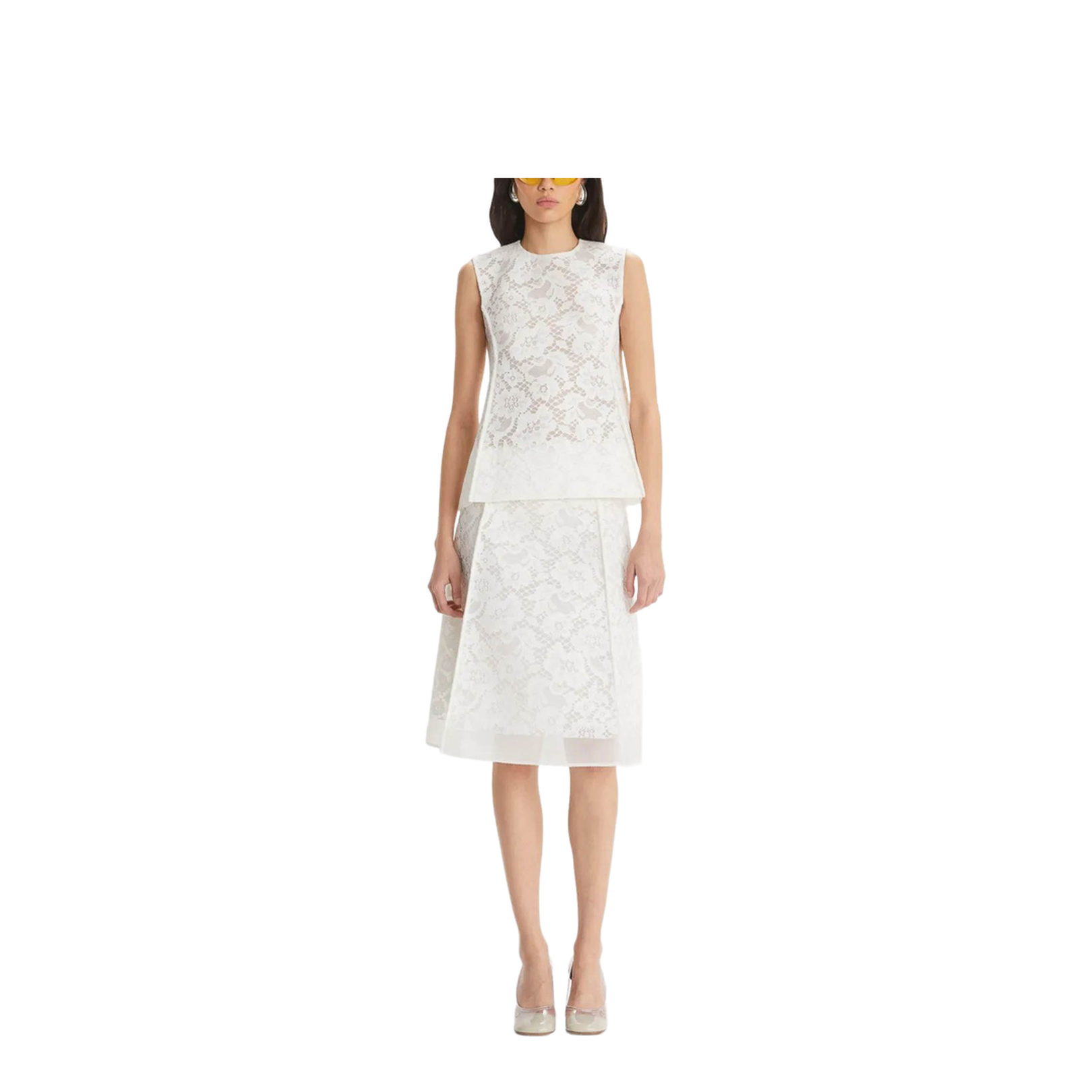 White Lace Skirt