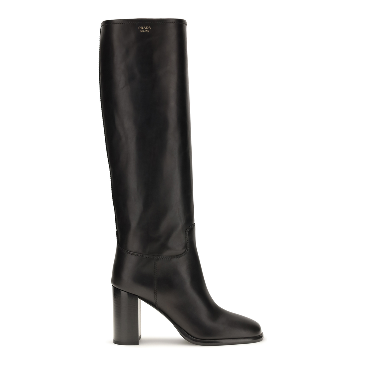 MAYFEYR - Prada - High Leather Boots With Screen Printed Logo - 1W627OF0857V6F0002