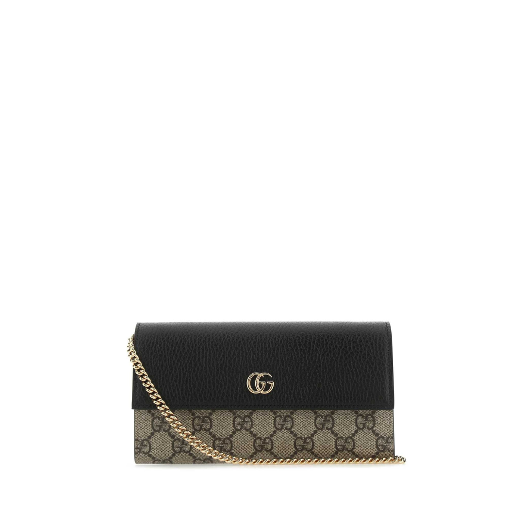 GG Marmont Chain Wallet, Gold Hardware