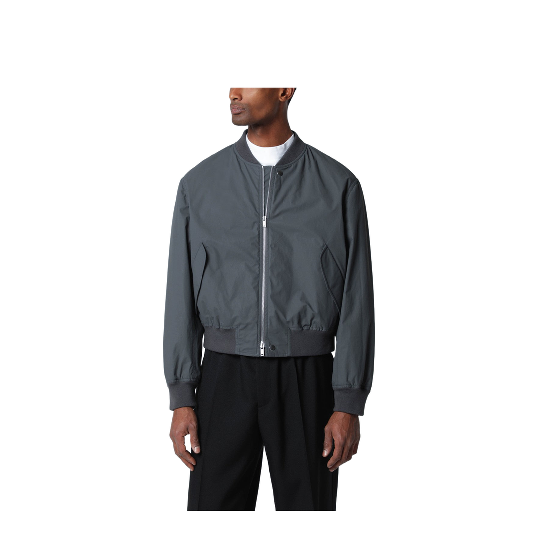Zipped Bomber Jacket
