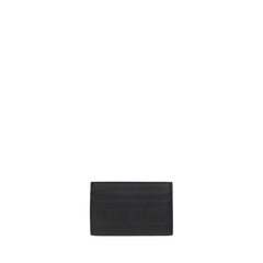 Card Case Logo Black In Leather