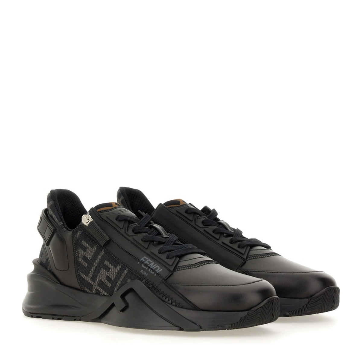 Flow Trainers Leather Black