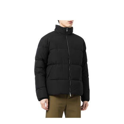 Full-Zip Down Jacket in Quilted Nylon