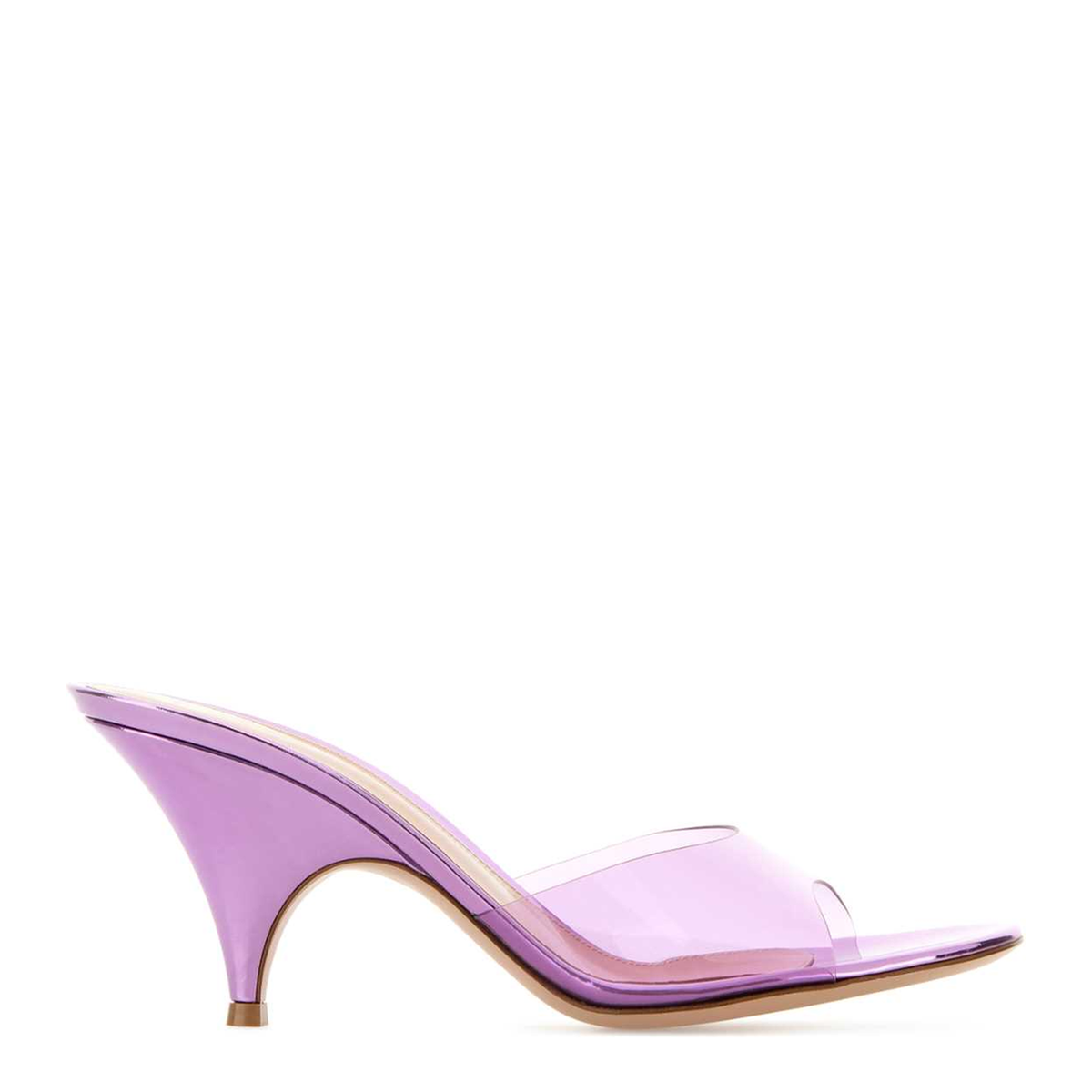 MAYFEYR - Gianvito Rossi - Lilac Pvc Sofia Mules - G1018470RICGMEFRFR
