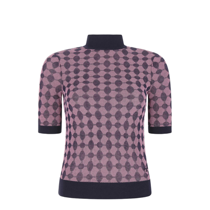 Patterned Turtleneck