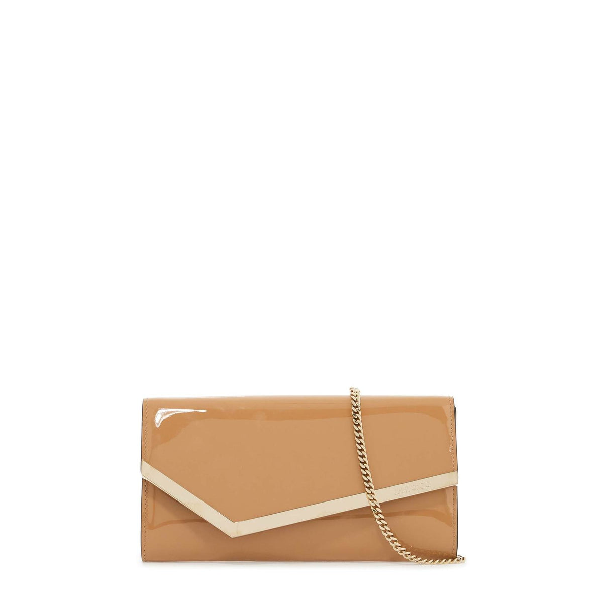 Jimmy Choo patent leather emmie clutch