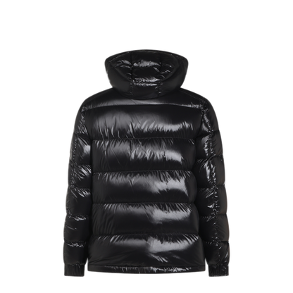 Shiny Down Jacket With Hood