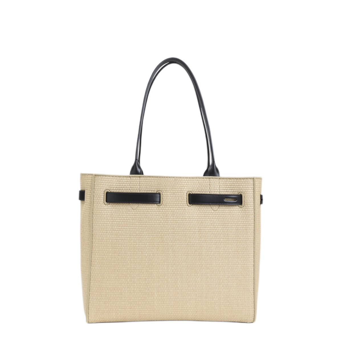 MAYFEYR - Tom Ford - Natural Black Raffia Smooth Calf Tote Bag - L1809TRA005PJNA