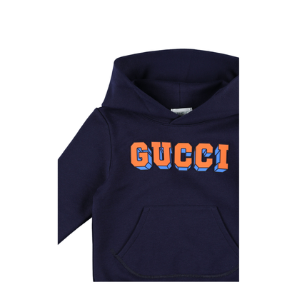 Navy Blue Hoodie with Logo