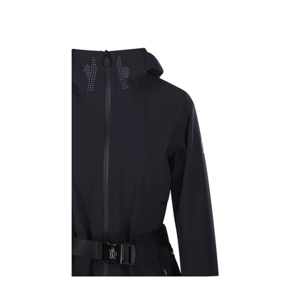 Black Stretch Nylon Fex Jacket
