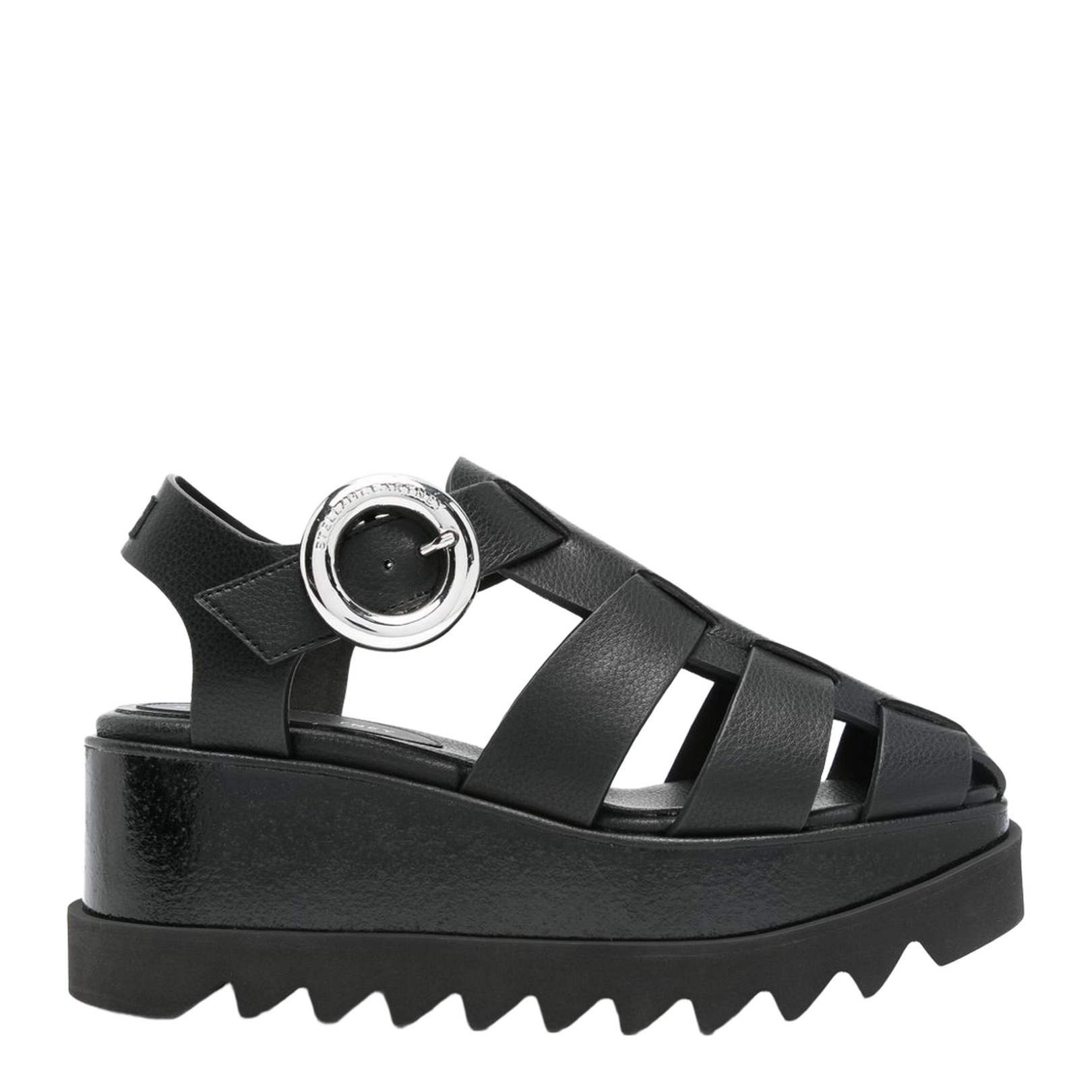 Black Elyse Platform Sandal