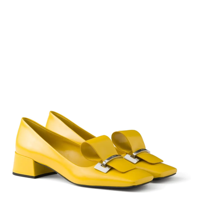 MAYFEYR - Prada - 35Mm Brushed-Leather Pumps - 1I963NFD035055F0377