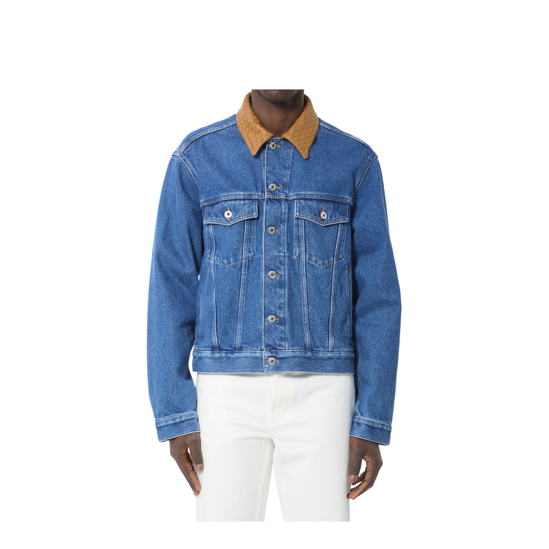 MAYFEYR - Bottega Veneta - Medium Indigo Wash Denim Jacket - 862600V69P04300