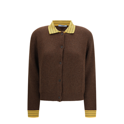 MAYFEYR - Prada - Sweater With A Classic Collar And Front Button Fastening - P25O18SOOO19IL