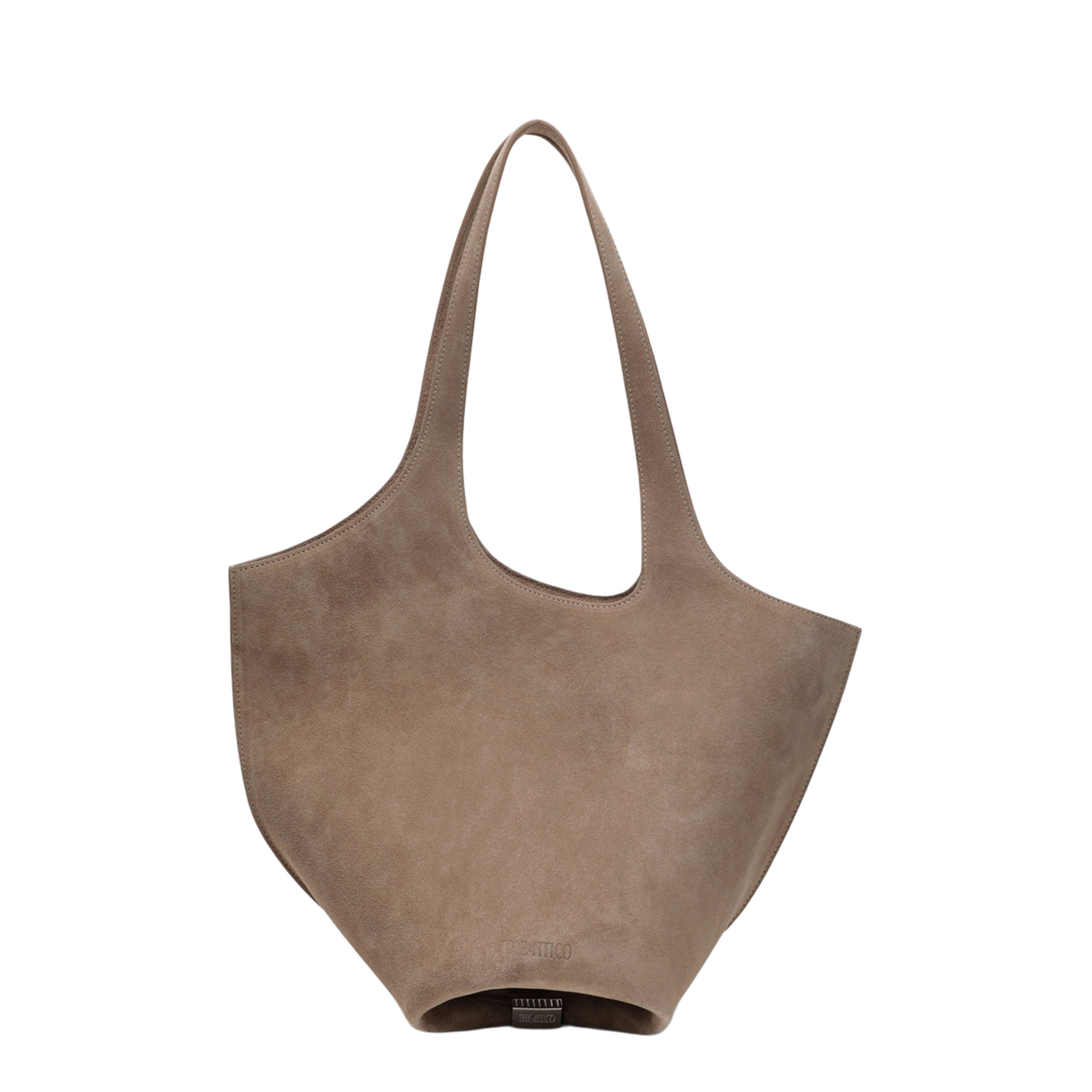 MAYFEYR - The Attico - Tobacco-Coloured Suede Medium Bag - 260WAH00062LBT007A039