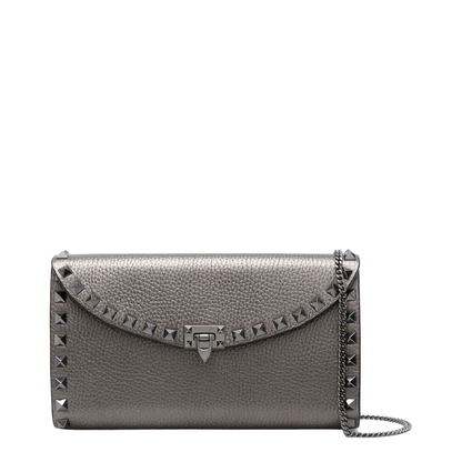 Leather Rockstud Mini Bag with Strap