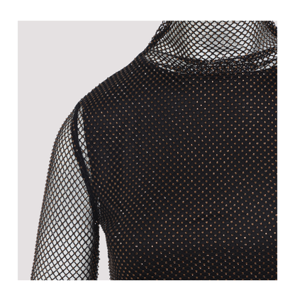 MAYFEYR - Sportmax - Black Gerarda Crystal Top - 252294606160013140003