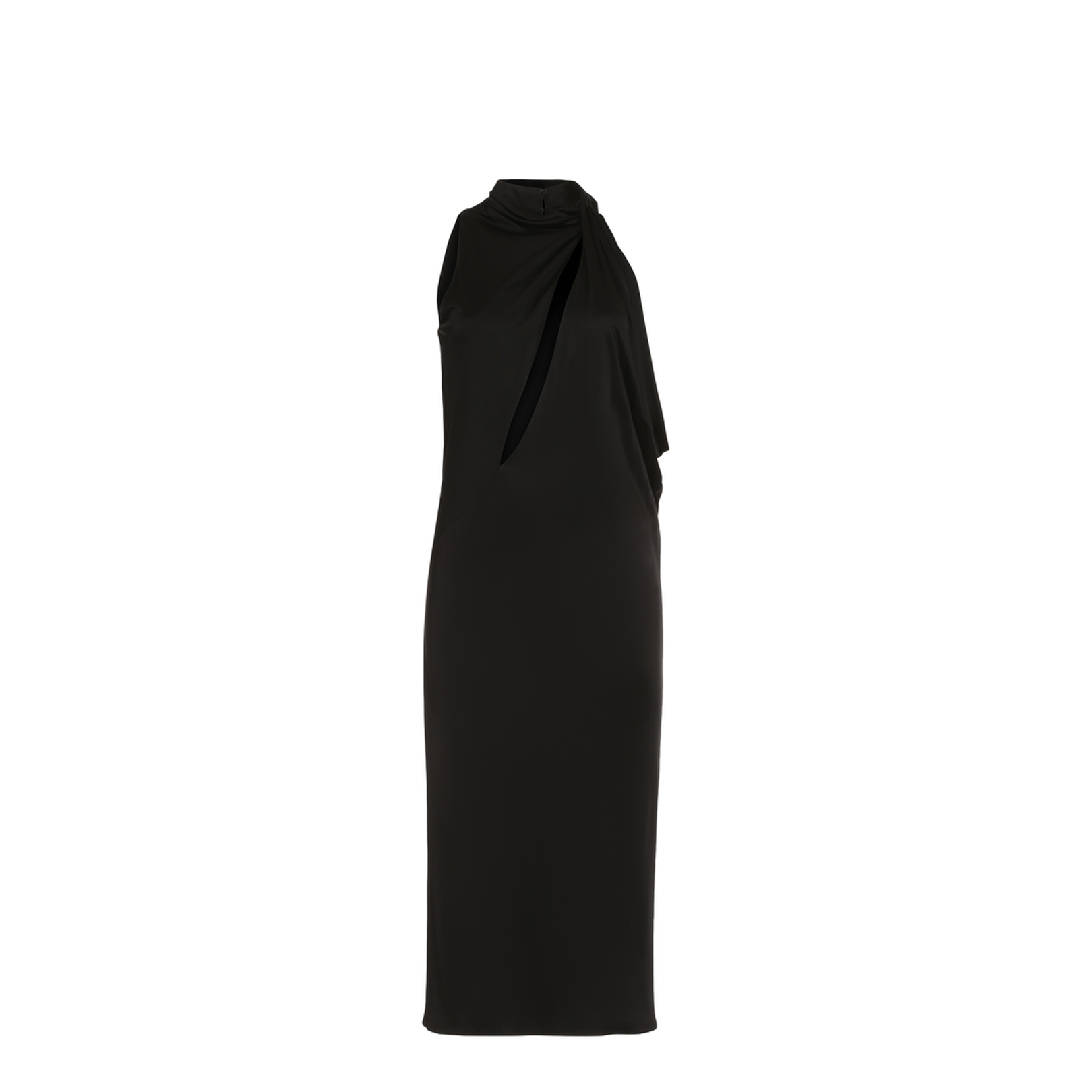 Cutout Drape Cocktail Dress