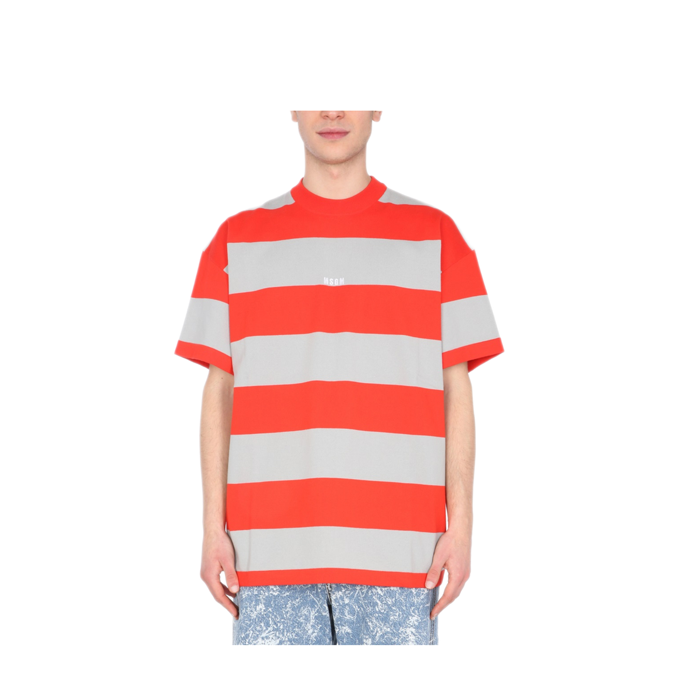 MAYFEYR - MSGM - T Shirt With Embroidered Logo - 3040MM12521707618