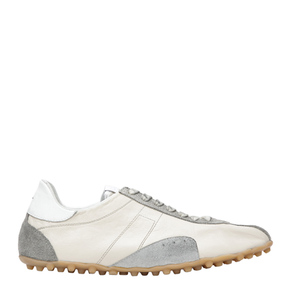 Sprinters Sneakers In Cream Leather And Vintage Suede