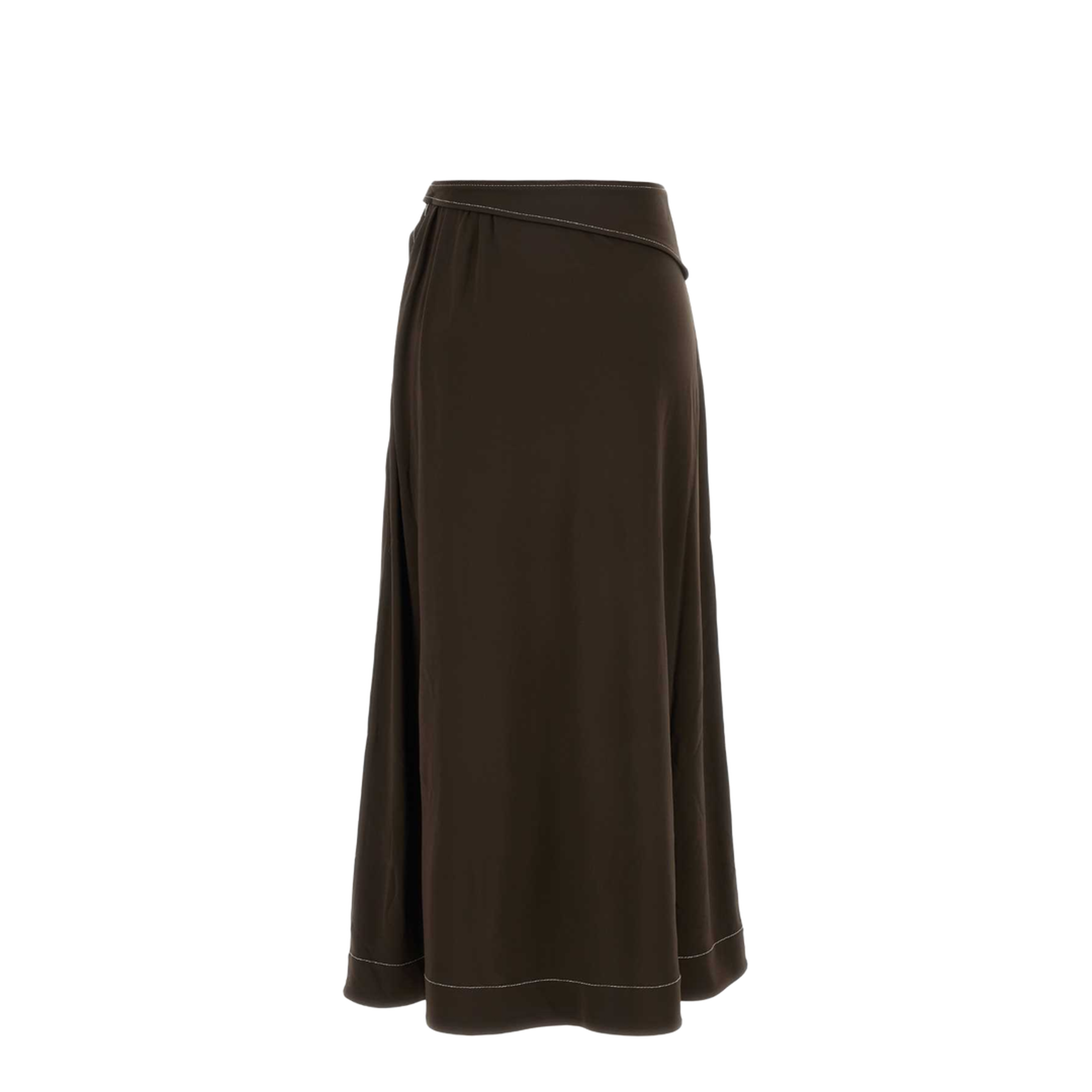 Brown Viscose Skirt