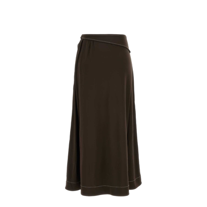 Brown Viscose Skirt