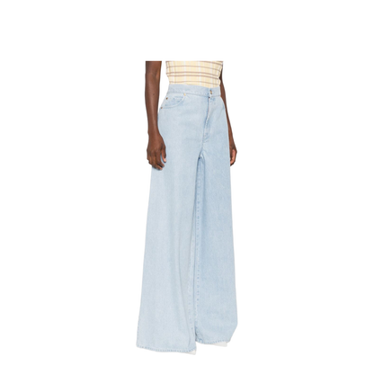 Wide-Leg Denim Jeans