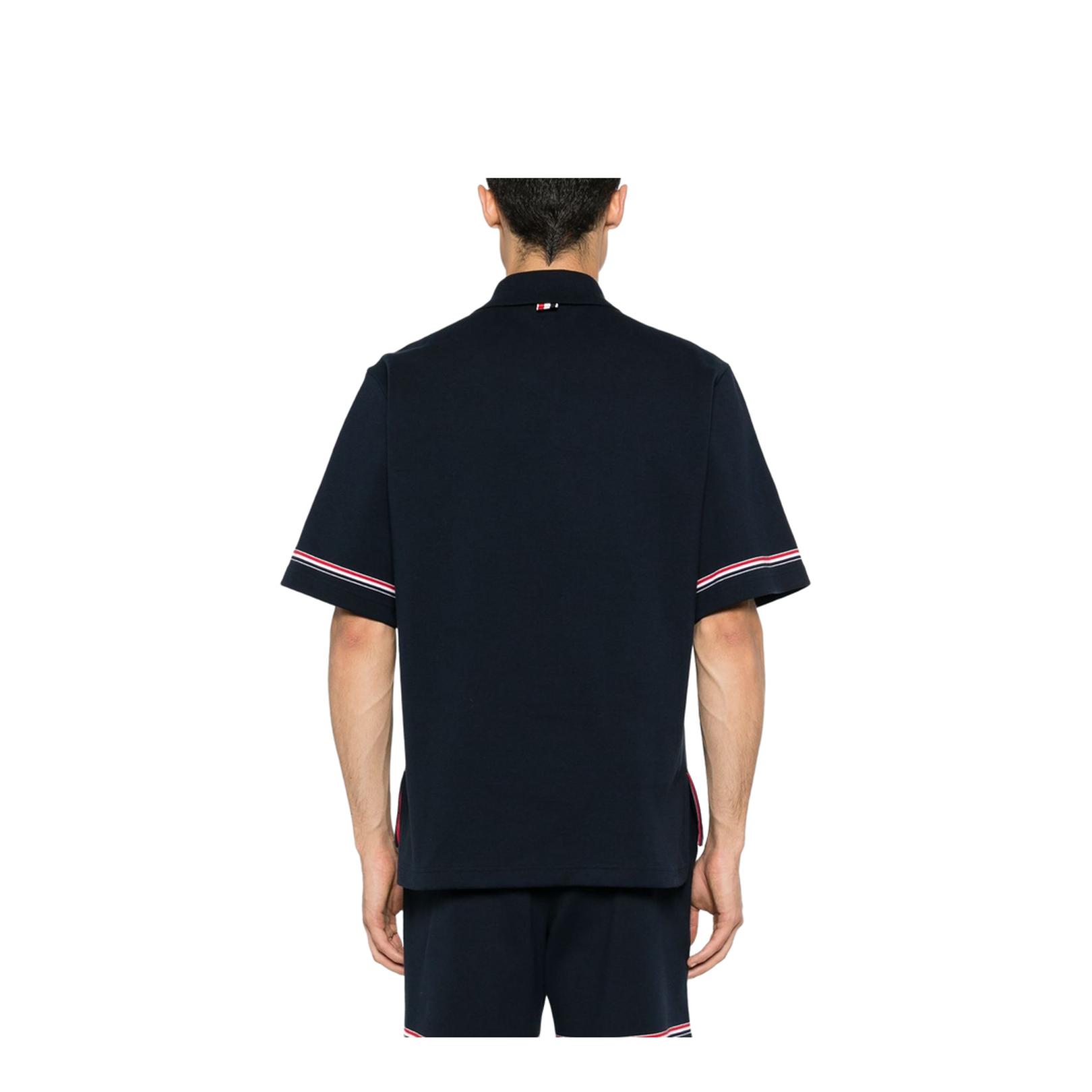 Rugby Fit RWB Stripe Short Sleeve Polo Shirt