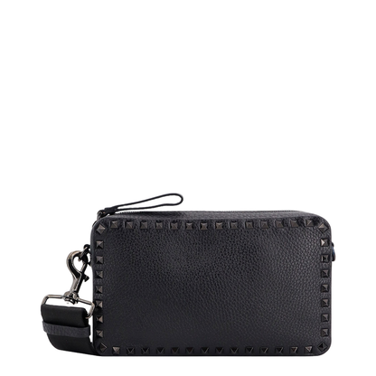 Borsa Rockstud  Garavani in pelle a grana