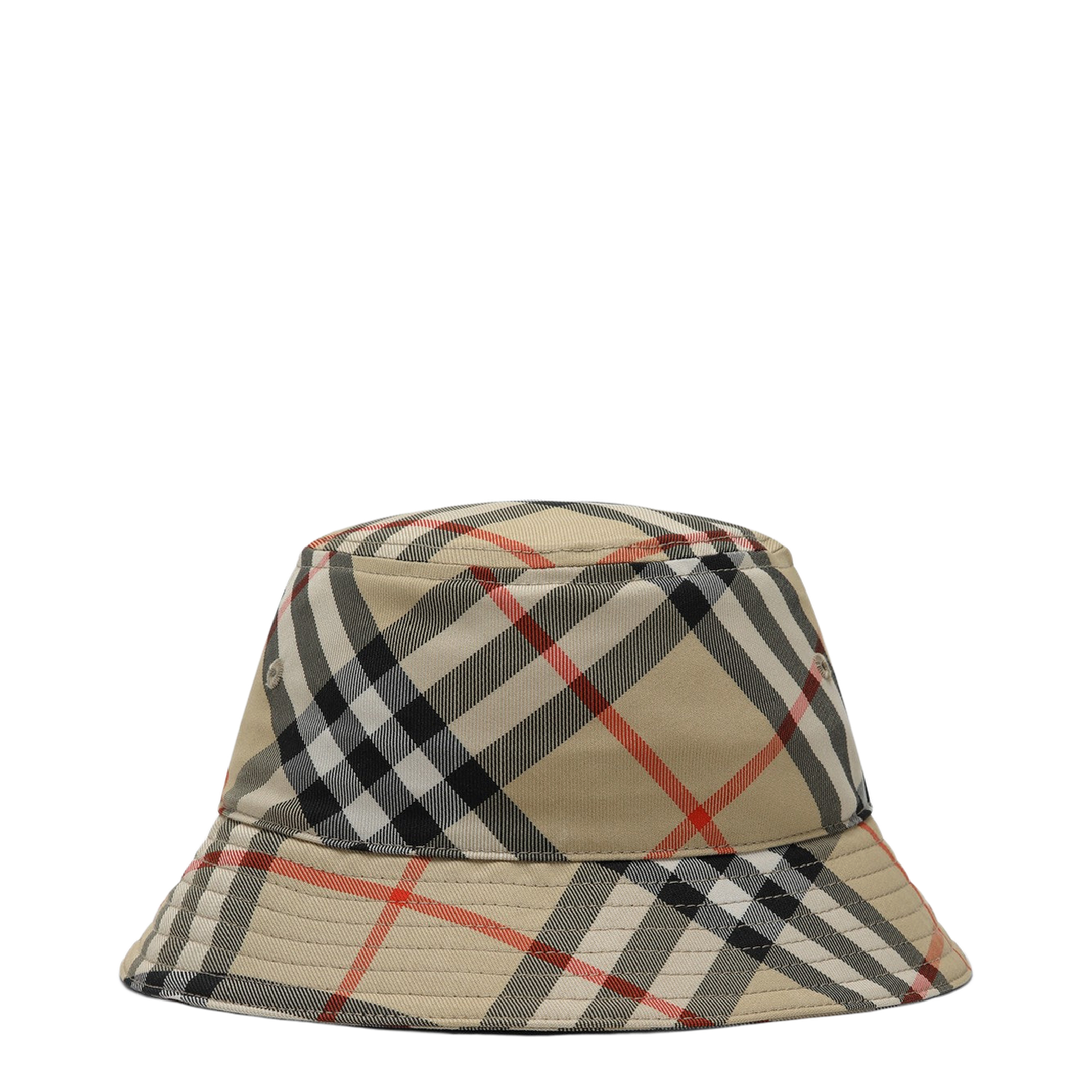 Fisherman's Hat with Check Pattern