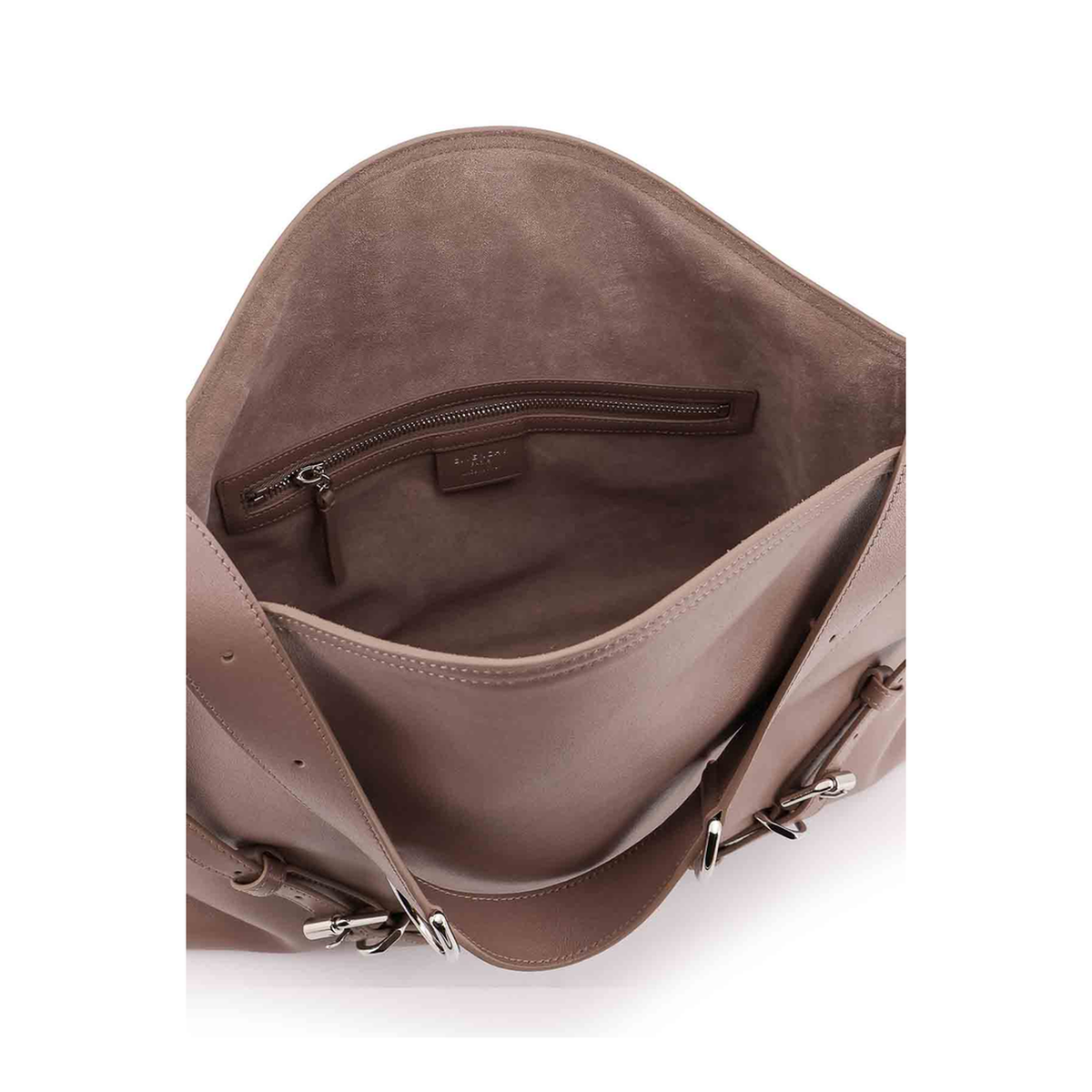 MAYFEYR - Givenchy - Dove Grey Leather Medium Voyou Shoulder Bag - BB5131B2AD281
