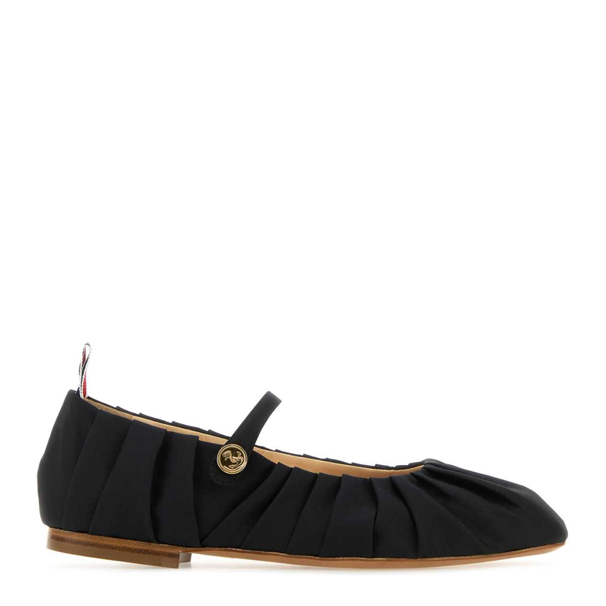 MAYFEYR - Thom Browne - Black Fabric John Ballerinas - FFS024BF0322001