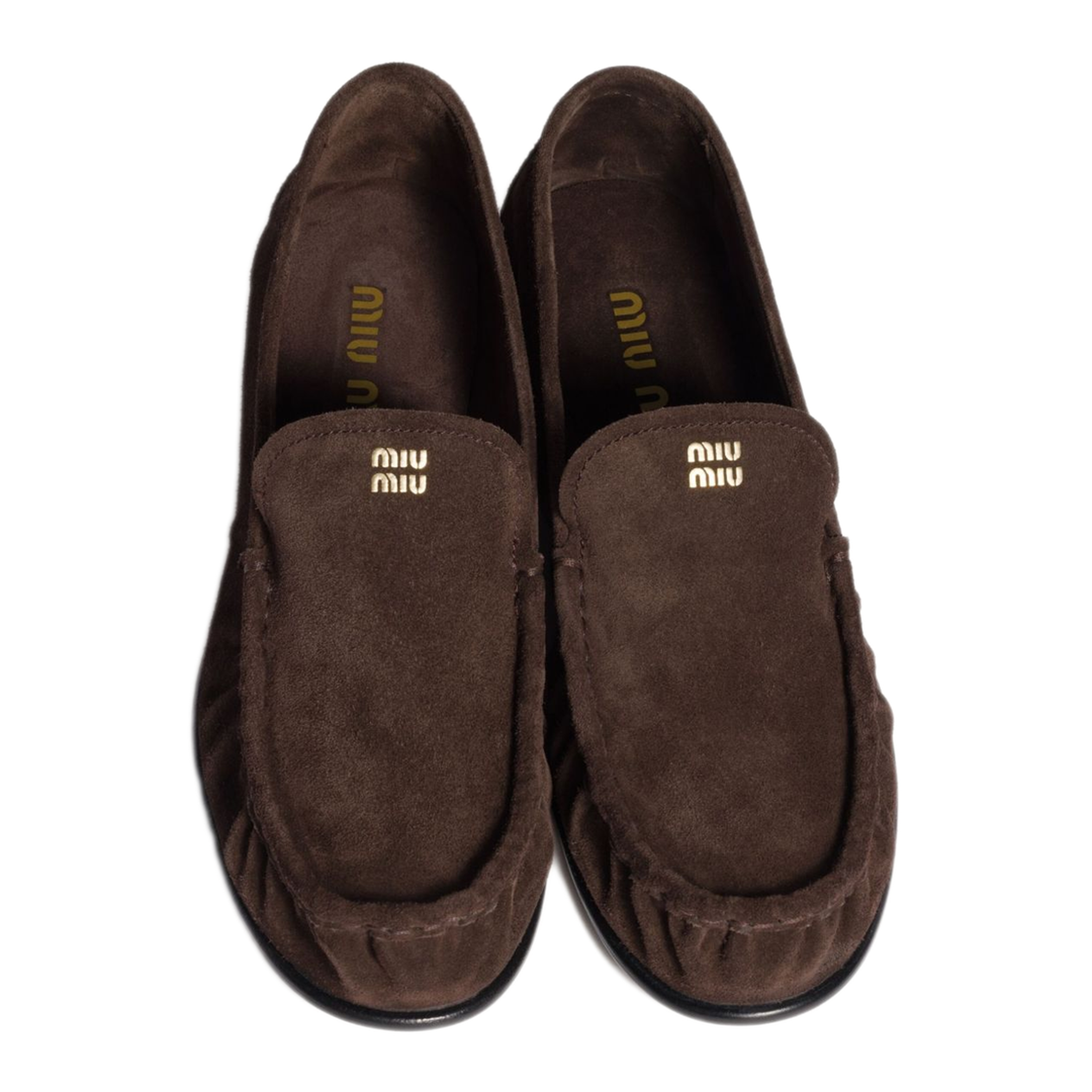 MAYFEYR - Miu Miu - Brown Suede Flat Shoes - 5D499E054F0003