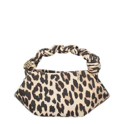 Bou Mini Faux Leather Top Handle Bag - Almond Milk
