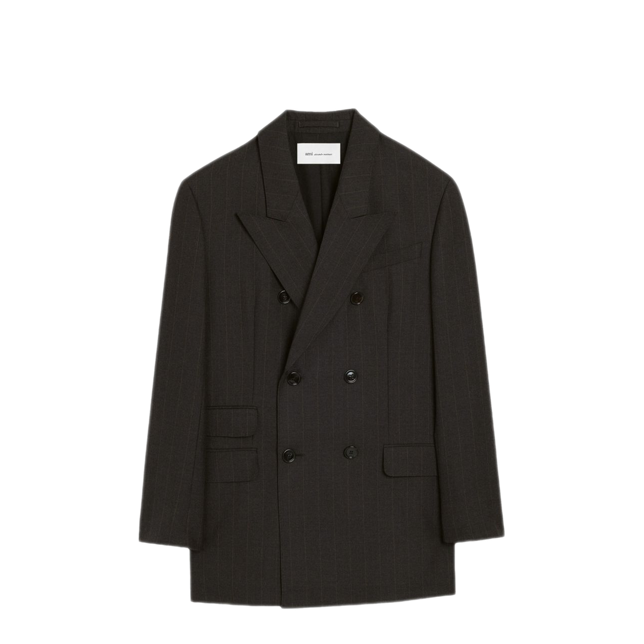 MAYFEYR - Ami Paris - Dark Grey Wool Double Breasted Jacket - FBV776WV0223A228