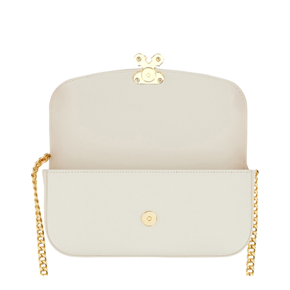 Small Skull Flower Bag in Ivory