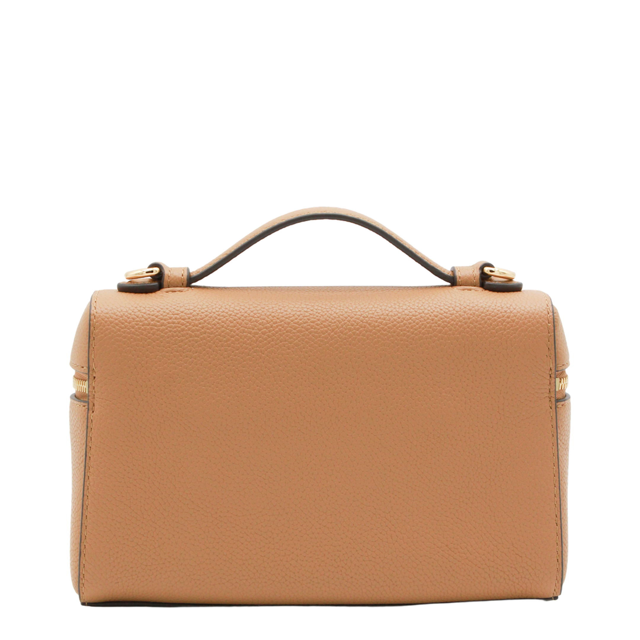 Romy Slim Mini Bag With Beige Leather Top