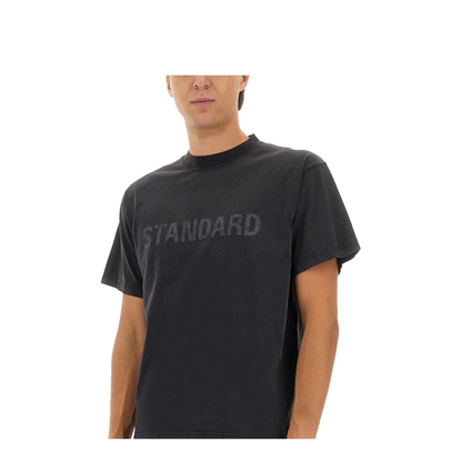Standard T-Shirt Regular Fit in Black Faded