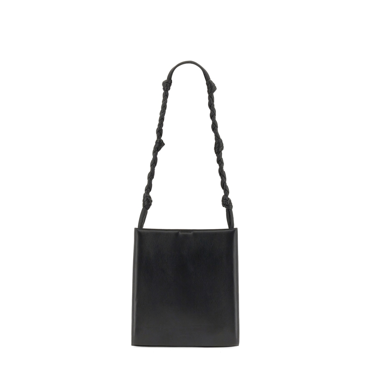 Medium Leather Shoulder Bag - Black